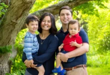 Conor Pewarski with family at Boston event, showcasing role as devoted father of 3 and First Gentleman, highlighting Yale graduate's inspiring journey in 2025