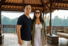 Guraish Aldjufrie smiling with husband